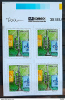 Brazil Regular Stamp RHM 836 Musical Instrument Trumpet 2005 Block Of 4 Vinheta Correios - Neufs