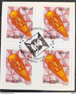 Brazil Regular Stamp RHM 834 Musical Instrument Fine Dentation Atabaque 2005 Block Of 4 CBC DF - Neufs