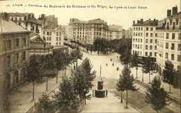 France (69) Rhône - Lyon - Carrefour Des Boulevards Des Brotteaux Et Des Belges, Lycée Et Cours Vitton - Andere & Zonder Classificatie