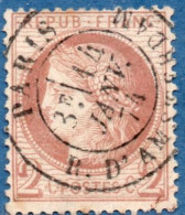 France 1871  2 C Ceres  Cancelled - 1871-1875 Ceres