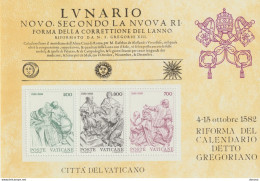 VATICAN 1982 CALENDRIER GREGORIEN Yvert BF 4, Block 4 NEUF** MNH Cote 4 Euros - Blokken & Velletjes