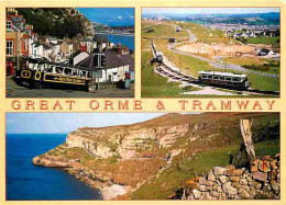 Trains - Tramways - Great Orme And Tramway - Multivues - Conwy County - CPM - Voir Scans Recto-Verso - Tram