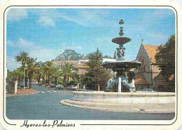 83 - Hyères Les Palmiers - La Fontaine Et La Place Alexis Godillot Et L'Eglise Anglicane - CPM - Voir Scans Recto-Verso - Hyeres