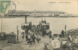 Tunisie - Bizerte - Le Bac à Zarzouna - Animée - Bateaux - CPA - Oblitération Ronde De 1907 - Voir Scans Recto-Verso - Tunisie
