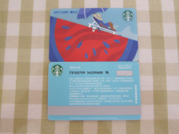 China 2021 Starbucks Card,watermelon - Cartes Cadeaux