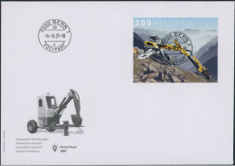 Suisse - 2021 - Menzi Muck - Blockausschnitte - Ersttagsbrief FDC ET - Ersttag Voll Stempel - Briefe U. Dokumente