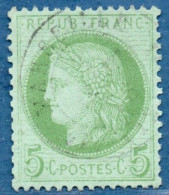 France 1871  5 C Ceres Verdâtre Cancelled - 1871-1875 Ceres