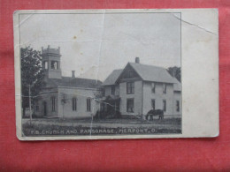 F B Church & Parsonage Pierpoint. Has Crease.   Ohio   Ref 6365 - Other & Unclassified