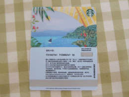 China 2021 Starbucks Card,summer - Cartes Cadeaux