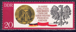 DDR 1970 - Oder-Neiße-Grenze, Nr. 1591, Postfrisch ** / MNH - Ungebraucht