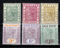 GOLD COAST 1884/98  QV   MH - Goudkust (...-1957)