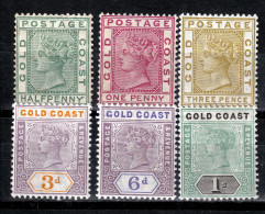 GOLD COAST 1884/98  QV   MH - Gold Coast (...-1957)