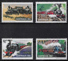 AUSTRALIE - TRAINS - N° 662 A 665 - NEUF** MNH - Trains