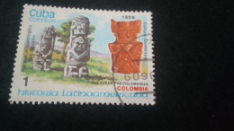 CUBA- 1980-90   1  C.     DAMGAlı - Gebraucht