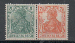 Z135/ Deutsches Reich Zusammendruck W5ab Signiert Ungebraucht/ * - Postzegelboekjes & Se-tenant