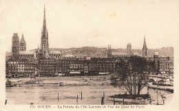 CPA Rouen-La Pointe De L'Ile Lacroix Et Vue Du Quai De Paris-113     L2800 - Rouen