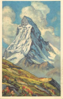 Switzerland Mont Cervin Matterhorn Vu De Rifferalpe Painting - Autres & Non Classés