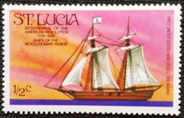 Grande-Bretagne (ex-colonies & Protectorats) > Ste Lucie 1976 200th Anniversary Of American Revolution Stampworld N° 371 - St.Lucia (...-1978)