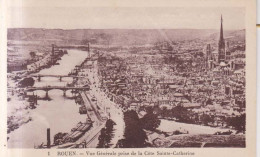 Rouen Vue Generale Prise De La Cote Sainte Catherine - Rouen