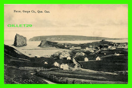 PERCÉ, QUÉBEC - VUE AÉRIENNE DU VILLAGE - MRS E. L'ESPÉRANCE - CTÉ DE GASPÉ - - Percé