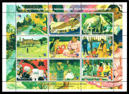 Niger - Feuillet Gauguin N** MNH Luxe De 1998 Avec YV 1293 à 1301 - Niger (1960-...)