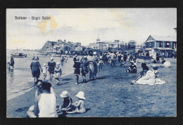 - CARTOLINA 1925 NETTUNO - Roma - Bagni SALUS - Viaggiata E Animata ️- 78279 Edizione Ditta C. Pirro - - Panoramische Zichten, Meerdere Zichten