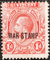 Grande-Bretagne (ex-colonies & Protectorats) > St.Vincent 1916 -1918  Overprinted "WAR STAMP" Stampworld N° 108 - St.Vincent (...-1979)