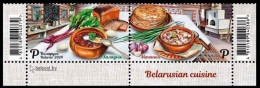 BELARUS 2024-05 FOLKLORE Culture Culinary: Belarusian Cuisine. Bottom Pair, MNH - Alimentazione