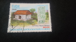 CUBA- 1980-90   1  C.     DAMGAlı - Used Stamps