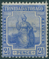 Trinidad & Tobago 1913 SG151 2½d Blue Britannia #2 MH - Trinidad & Tobago (1962-...)
