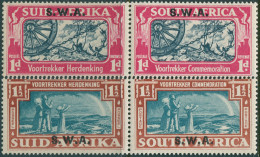 South West Africa 1938 SG109-110 Voortrekker Bilingual Pairs Set MLH - Namibie (1990- ...)