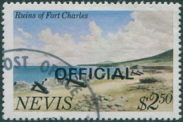 Nevis Official 1981 SGO20 $2.50 Ruins Of Fort Charles FU - St.Kitts-et-Nevis ( 1983-...)