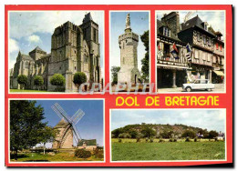 CPM Dol De Bretagne Cathedrale St Samson Tour Du Mont Dol Moulin  - Dol De Bretagne