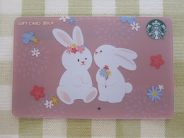 China 2022 Starbucks Card,rabbits - Cartes Cadeaux