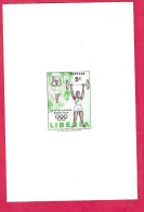 LIBERIA - 1960 - GIOCHI OLIMPICI ROMA - SERIE 4 VALORI NON DENTELLATI - NUOVA (YVERT 368\70+AV 122 - MICHEL 552B\55B) - Zomer 1960: Rome
