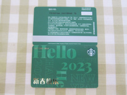 China 2022 Starbucks Card, Year Of 2023 - Gift Cards