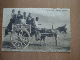 PALERMO -CARRETTO SICILIANO CON ASINO 1911 - Palermo