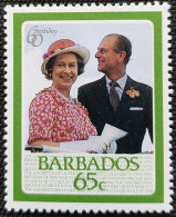 Amérique > Barbades 1986 The 60th Anniversary Of The Birth Of Queen Elizabeth II  Stampworld N° 45 - Barbades (1966-...)