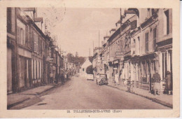 27 - EURE - TILLIERES SUR AVRE -  RUE PRINCIPALE - COMMERCES BOUCHERIE CAFE - Tillières-sur-Avre