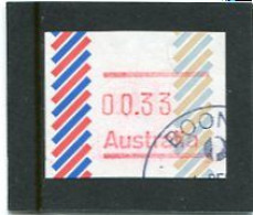 AUSTRALIA - 1985  33c  FRAMA  BARRED EDGE  NO  POSTCODE  FINE USED - Machine Labels [ATM]