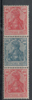 Z162/ Deutsches Reich Zusammendruck S22 Postfrisch/ ** - Postzegelboekjes & Se-tenant
