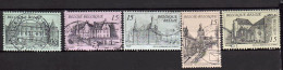 Belgique 1993  Tourisme, Châteaux - COB 2512 à 2516 (complet) Oblitérés - Used Stamps