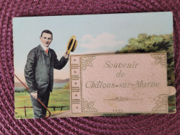 Souvenir De Chalon Sur Marne  , Carte à Systeme Dépliant - Châlons-sur-Marne