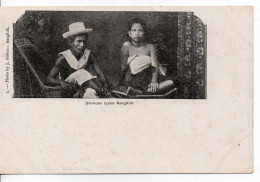 Carte Postale Ancienne Thaïlande - Siamese Types Bangkok - Thaïlande