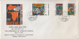 Ethiopia FDC From 1987 - Vetri & Vetrate