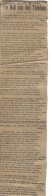 Extrait Journal Le Messin "le Nid Sur Les Tombes" 17 Décembre 1922 Russes Prisonniers Morts De Faim De Emile MOUSSAT - Other & Unclassified