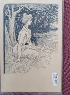 Carte 1900, Femme Dans Les Bois , D - Femmes