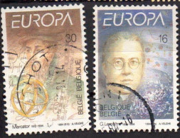 Belgique 1994  Europa :  Grandes Découvertes  - COB 2555 à 2556 (complet) Oblitérés - Used Stamps