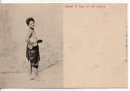 Carte Postale Ancienne Thaïlande - (Siam) A Type Of The People - Thaïlande