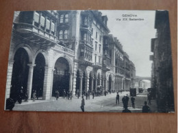 GENOVA -VIA XX SETTEMBRE ANIMATA TRAM - Genova (Genoa)